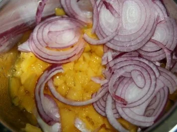 Fisch: Thunfischfilet mit Korianderhaube und Mango Salsa - Rezept - Bild Nr. 6