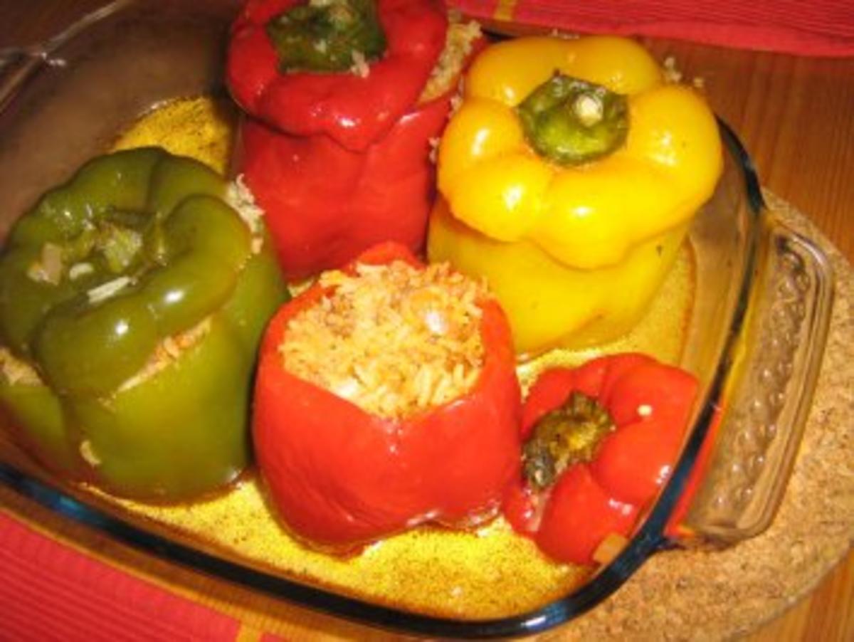 Paprika gefüllt mit Reis-Bolognese - Rezept - Bild Nr. 6
