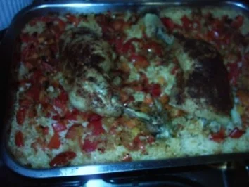 Albanischer Hähnchenreis - Rezept