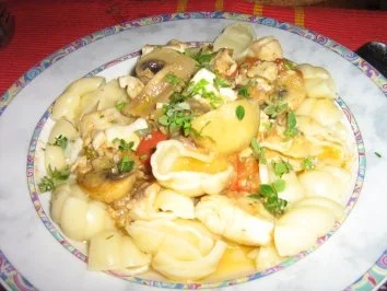 Rezept: Tilapia - Ragout mit Champignons und Nudeln Bild Nr. 6 Tilapia - Ragout mit Champignons und Nudeln - Rezept - Bild Nr. 6