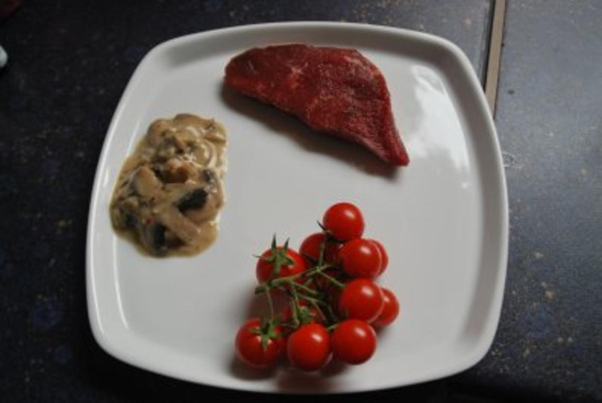 Bilder für Steak mit Pilzen ala Thomas - Rezept