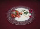 Erdbeer-Spargelsalat mit Parfait von der weißen Schokolade - Rezept