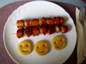Wurstspieße - Rezept