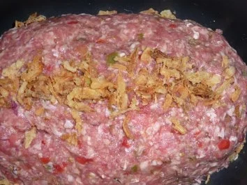 Gemüsehackbraten mit Röstzwiebeln - Rezept - Bild Nr. 3