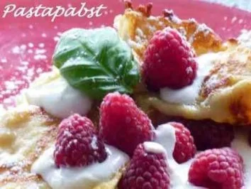 Himbeer Crêpes mit Lavendelquark - Rezept