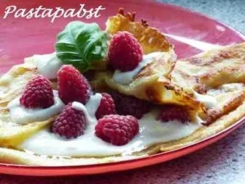 Himbeer Crêpes mit Lavendelquark - Rezept - Bild Nr. 4