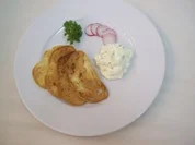 Frischkäse-Ciabattachips Oregano - Rezept