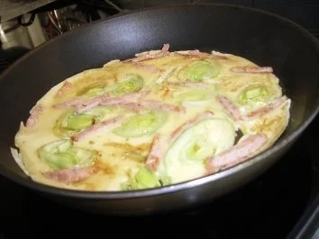 Lauchpfannkuchen - Rezept