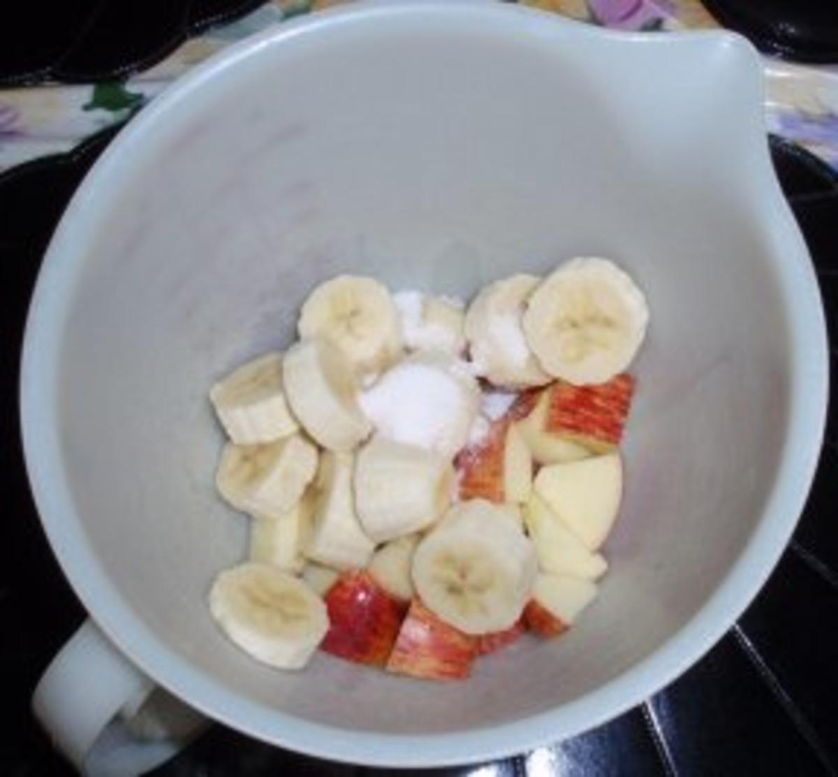 Apfel-Bananen-Joghurt-Sahne-Eis - Rezept - Bild Nr. 3