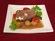 Provenzialischer Hackbraten mit Ofenratatouille - Rezept