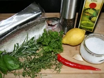 Fisch: Kräuterforelle im Päckchen - Rezept - Bild Nr. 2