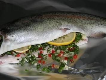 Fisch: Kräuterforelle im Päckchen - Rezept - Bild Nr. 6