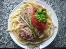 Corned Beef-Champignon-Sauce an Makkaroni - Rezept