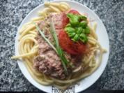 Corned Beef-Champignon-Sauce an Makkaroni - Rezept