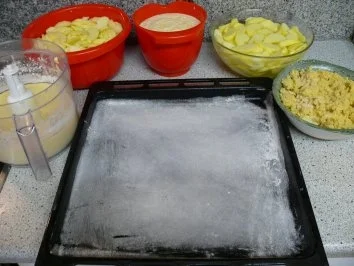 Rezept: Apfel-Quark-Kuchen vom Blech Bild Nr. 6 Apfel-Quark-Kuchen vom Blech - Rezept - Bild Nr. 6