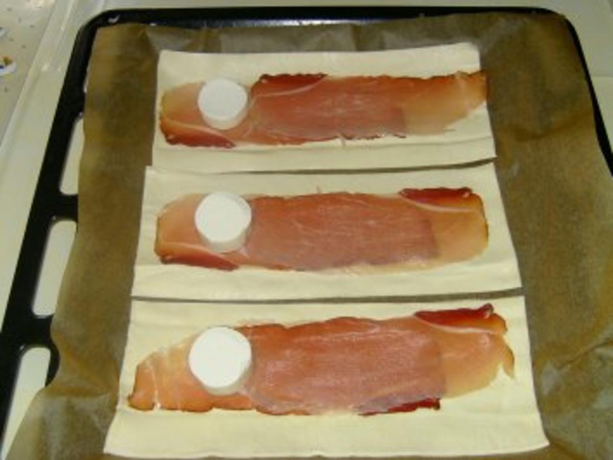 Ziegenkäse im Blätterteig - schnell &amp; einfach - 297 kcal/100g