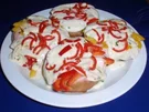 Bunte Mozzarella-Paprika-Brötchen überbacken - Rezept