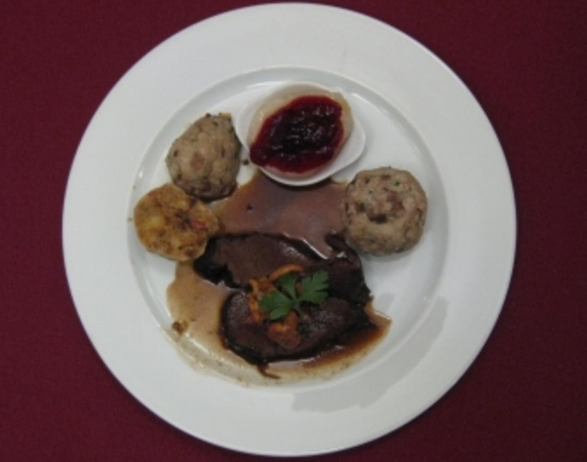 Bilder für Rehkeule mit Steinpilzknödel Rezept