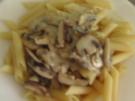 Mozarella-Sahne-Sauce mit Pilzen - Rezept