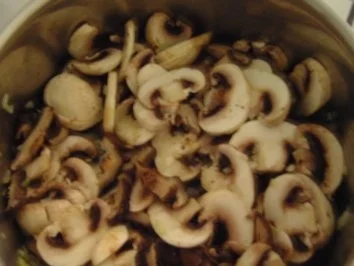 Mozarella-Sahne-Sauce mit Pilzen - Rezept - Bild Nr. 3