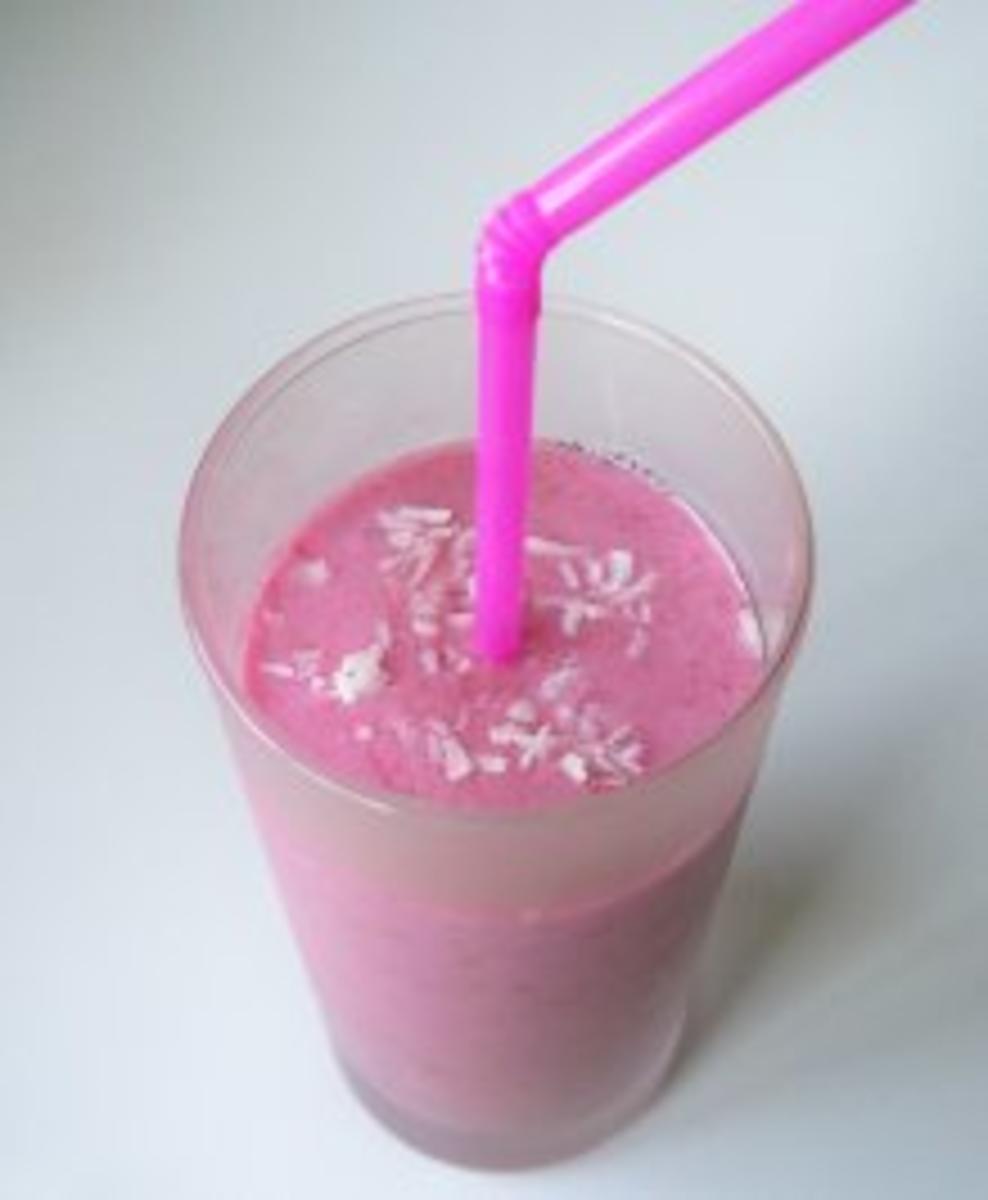 Getränk: Himbeer-Kokos-Shake - Rezept