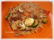 Hauptgericht vegetarisch - Scharfer Reistopf - Rezept