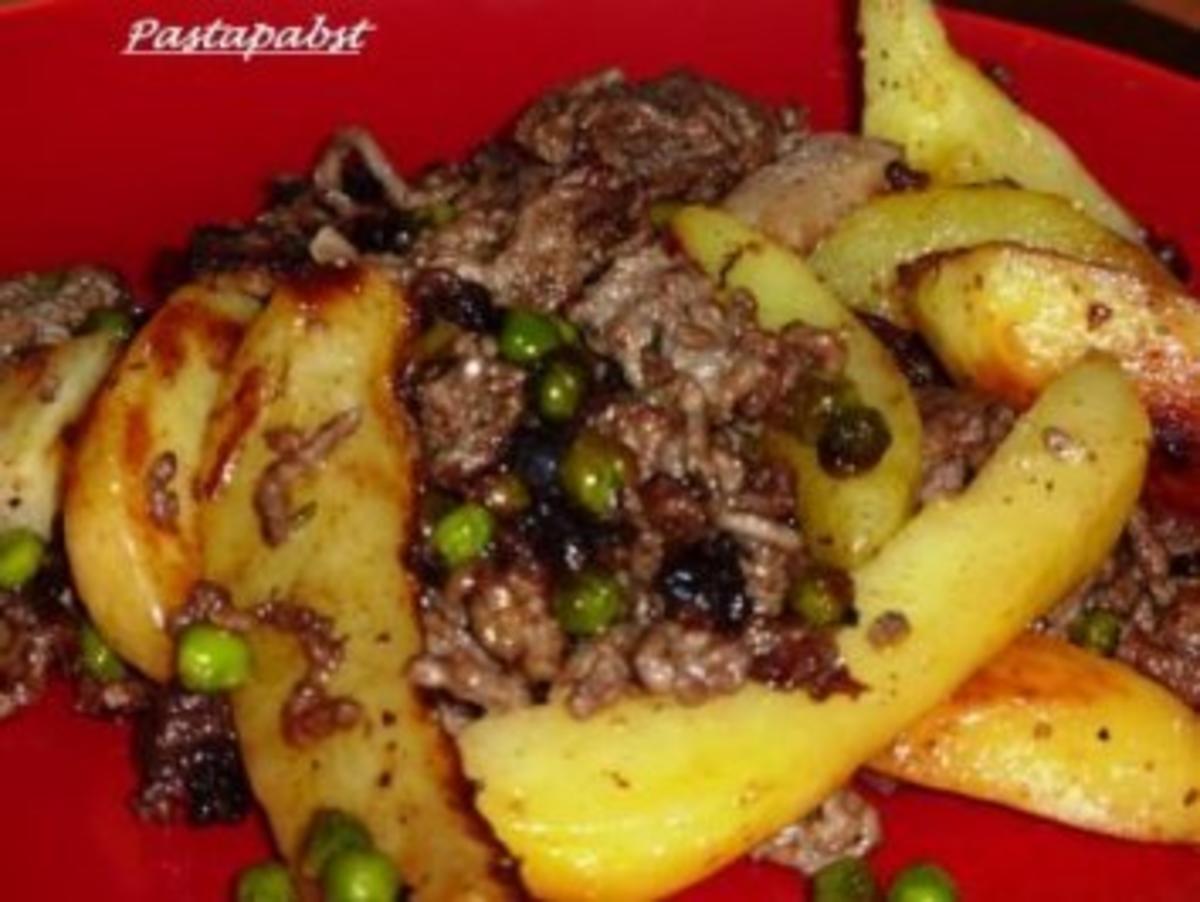 Kartoffelpfanne mit Rind Hackfleisch frisch und Kartoffeln gegart -
Rezept By Pastapabst