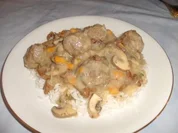 Hackbällchen mit Pilz-Rahmsoße - Rezept