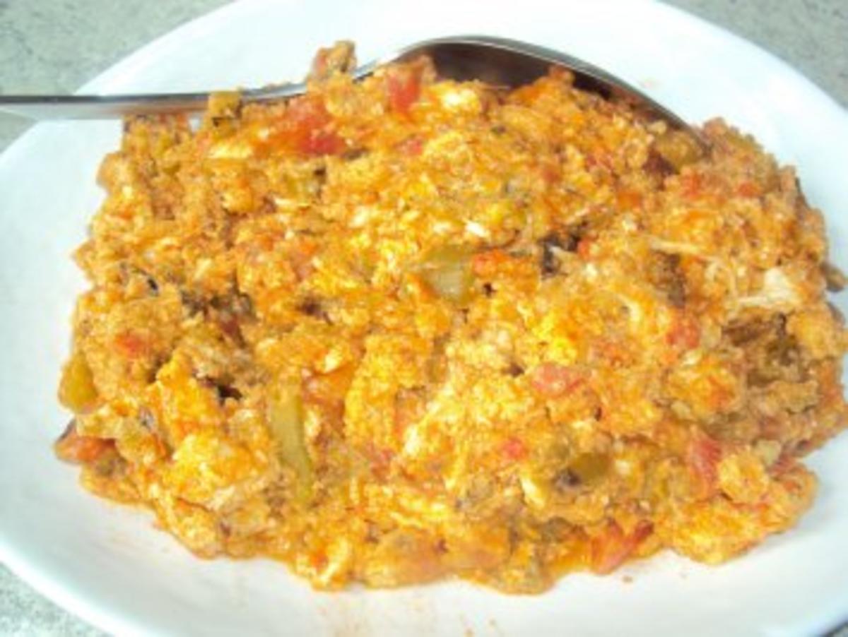 Ratatouille Rührei  (Menemen) -Bilder sind on- - Rezept