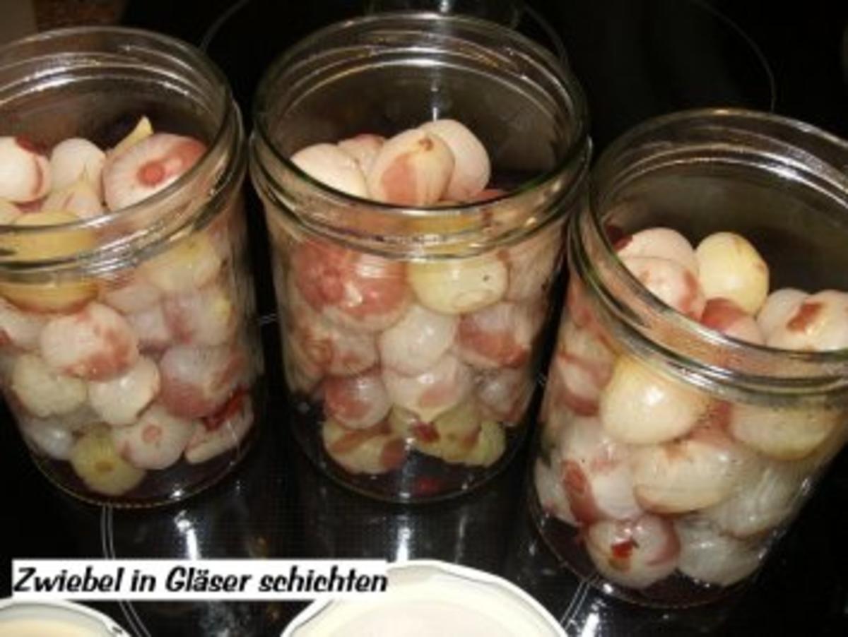 Gemüse:   SILBER - ZWIEBELCHEN   in Rotwein/Balsamiko - Rezept - Bild Nr. 5