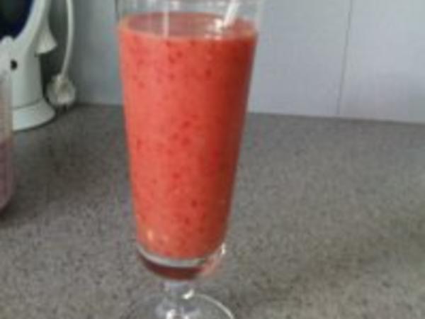 Erdbeer-Bananen-smoothie - Rezept mit Bild - kochbar.de