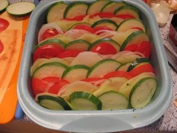 Rezept: Gemüse- Quer durch den Garten gratiniert Bild Nr. 3 Gemüse- Quer durch den Garten gratiniert - Rezept - Bild Nr. 3