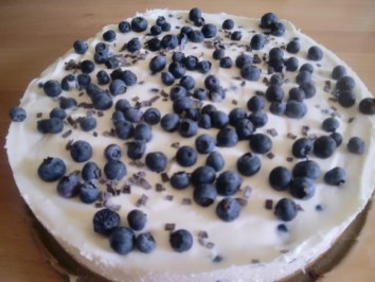 Bilder für Käsekuchen mit Blaubeeren ohne Boden - Rezept