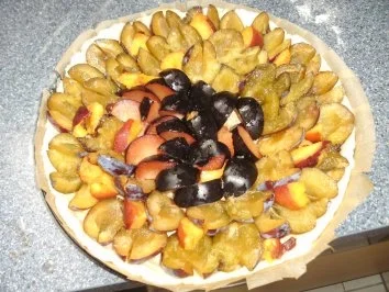 Zwetschgen-Nektarinenkuchen mit Zimtstreuseln - Rezept - Bild Nr. 4