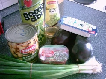 Kichererbsen - Auberginen - Salat - Rezept - Bild Nr. 2