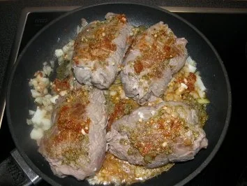 Rezept: Kalbspäckchen nach mediterrane Art Bild Nr. 2 Kalbspäckchen nach mediterrane Art - Rezept - Bild Nr. 2