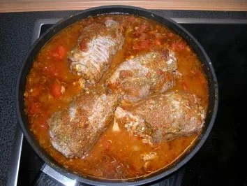 Rezept: Kalbspäckchen nach mediterrane Art Bild Nr. 4 Kalbspäckchen nach mediterrane Art - Rezept - Bild Nr. 4