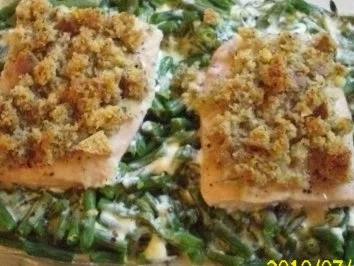 Fisch : Bohnen - Lachs - Gratin, super lecker ! - Rezept - Bild Nr. 4