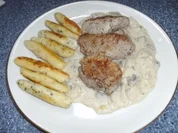 Schweinemedaillons mit Champignonrahm und Schupfnudeln - Rezept