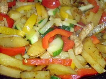 Schnitzel-Gemüse-Pfanne - Rezept - Bild Nr. 14