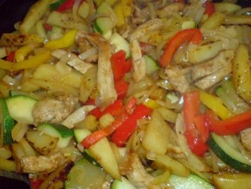 Schnitzel-Gemüse-Pfanne - Rezept - Bild Nr. 15