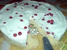 Frischkäse-Torte mal mit und mal ohne Johannisbeeren - Rezept
