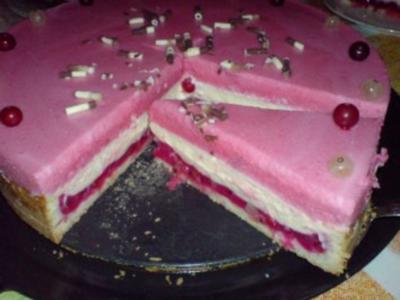 Rezept: Johannisbeer-Pudding-Torte Johannisbeer-Pudding-Torte - Rezept