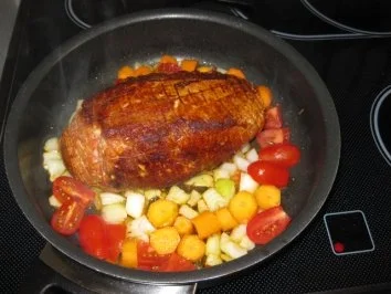 Mit Hackfleisch gefüllter Rollbraten - Rezept - Bild Nr. 3