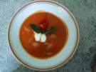 Tomatensuppe aus frische Gartentomaten - Rezept