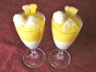 Kokos - Ananas - Dessert - Rezept