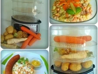 Salat: Kartoffelsalat mit Krakauer Würstchen - Rezept - Bild Nr. 7