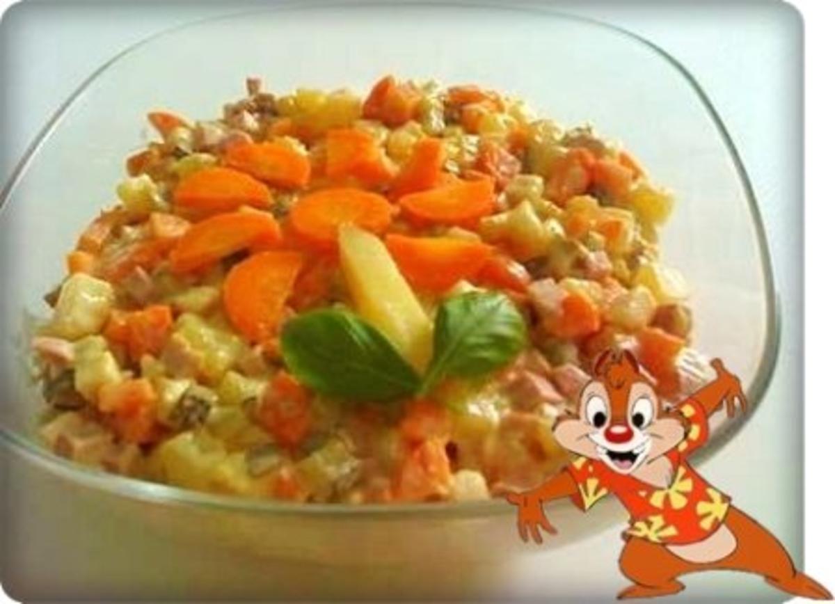 Salat: Kartoffelsalat mit Krakauer Würstchen - Rezept