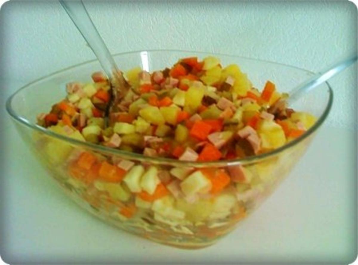 Salat: Kartoffelsalat mit Krakauer Würstchen - Rezept - Bild Nr. 6