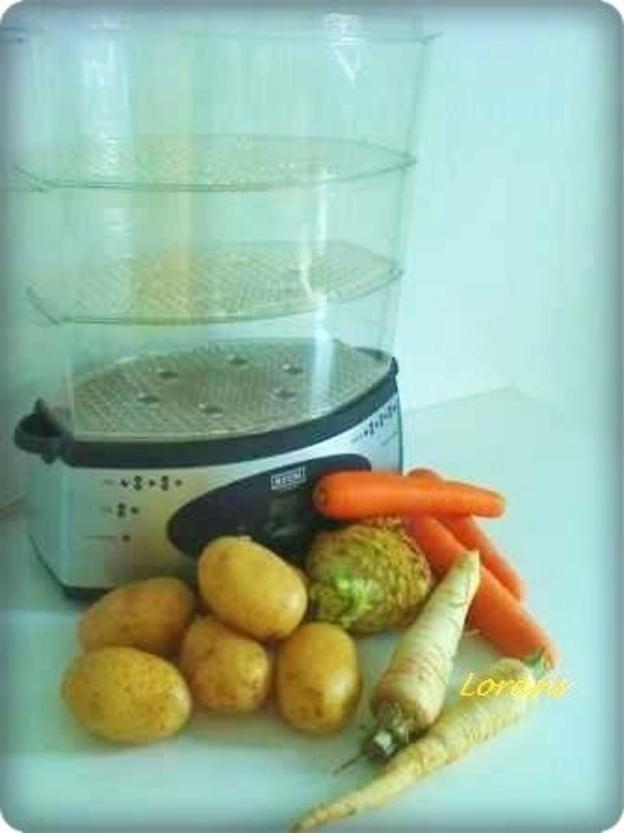Salat: Kartoffelsalat mit Krakauer Würstchen - Rezept - Bild Nr. 3